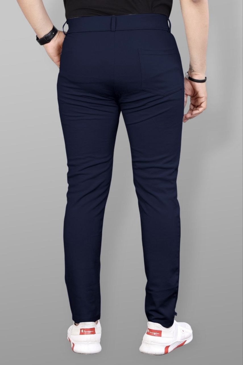 Men Double Button Track Pant