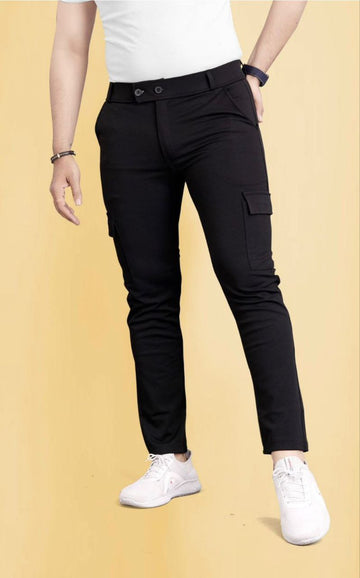 Sleek Double-Button Joggers